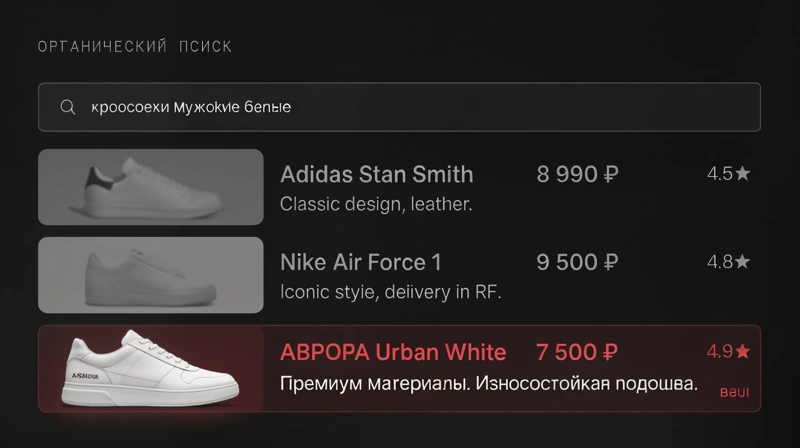 Органический поиск по ключевым словам